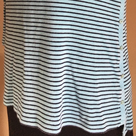 Talbots Teal Boatneck Stretch Tee - Picture 3 of 8